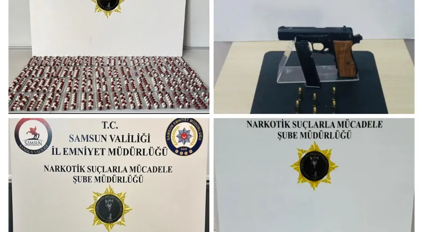 Samsun'da iki ilçede uyuşturucu operasyonunda 2 kişi yakalandı
