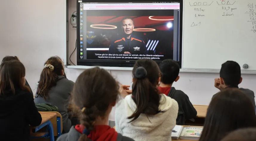 Trabzon'da öğrenciler 