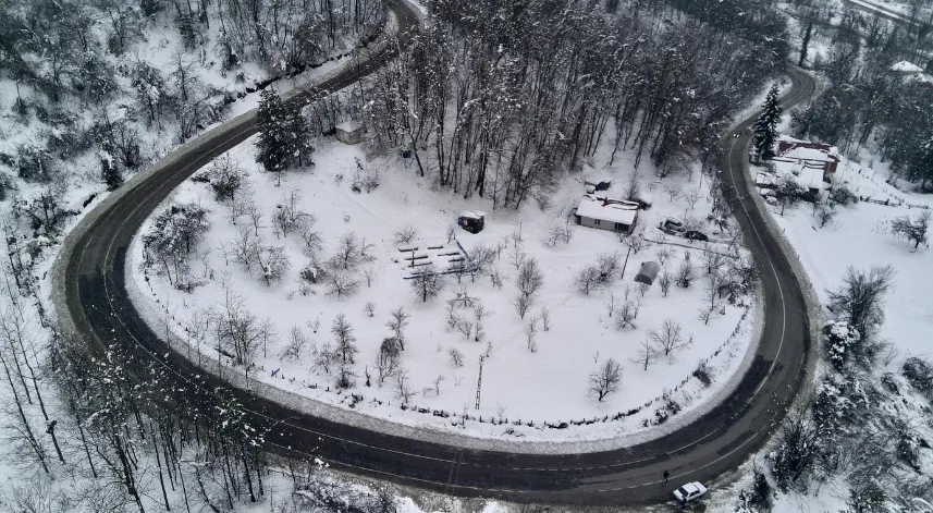 Sinop'ta kar yağışı etkili oldu