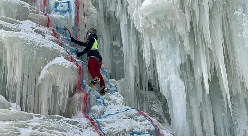 Türkiye Buz Tırmanışı şampiyonası Erzurum’da başladı
