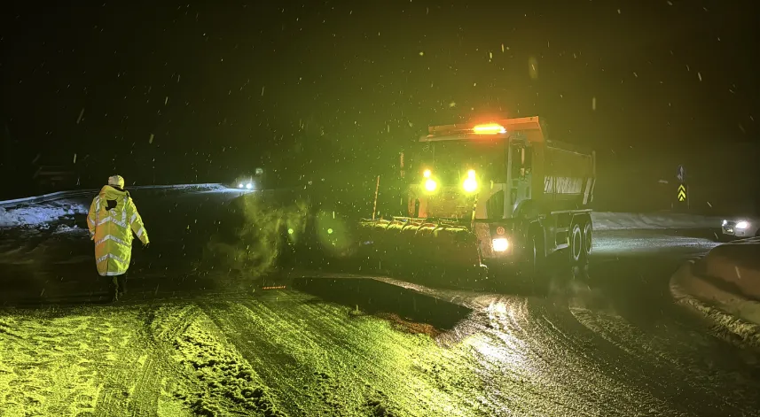 Zonguldak'ta kar yağışı etkili oluyor