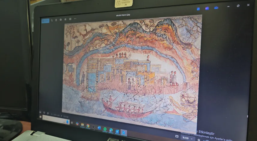 ‘Santorini Adası'nda 3 bin 600 yıl önceki volkanik patlama bugünkü senaryoyu anlatıyor