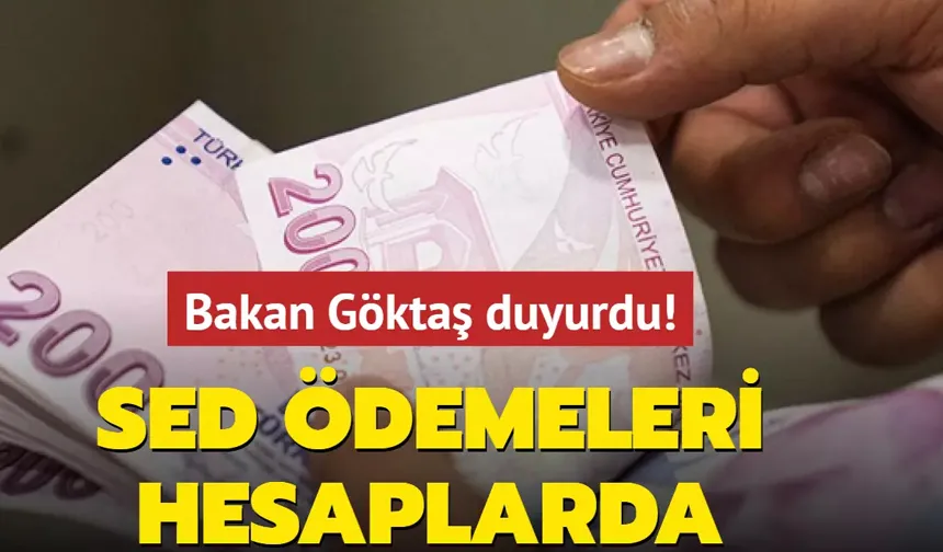 SED ödemeleri hesaplara yatırıldı
