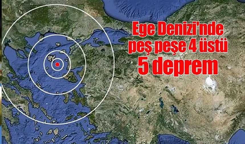 Ege beşik gibi: Depremler aralıksız sürüyor!