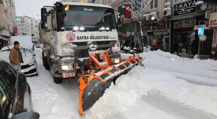 Bafra Belediye Başkanı Kılıç'tan karla mücadele çalışmaları ile ilgili açıklama