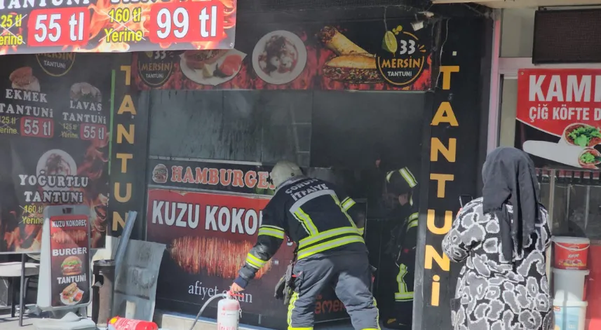 Çorum’da işyeri yangını