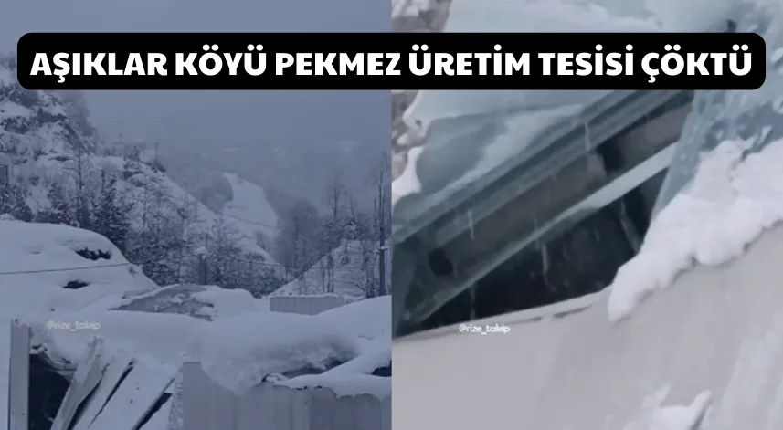 Aşıklar köyü pekmez üretim tesisi çöktü: yetkililerden destek bekleniyor