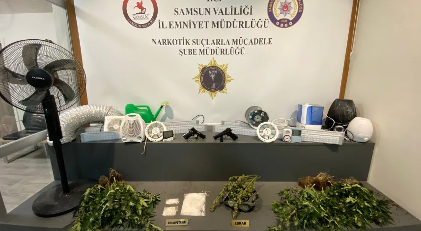 Samsun'da uyuşturucu operasyonunda 3 zanlı yakalandı