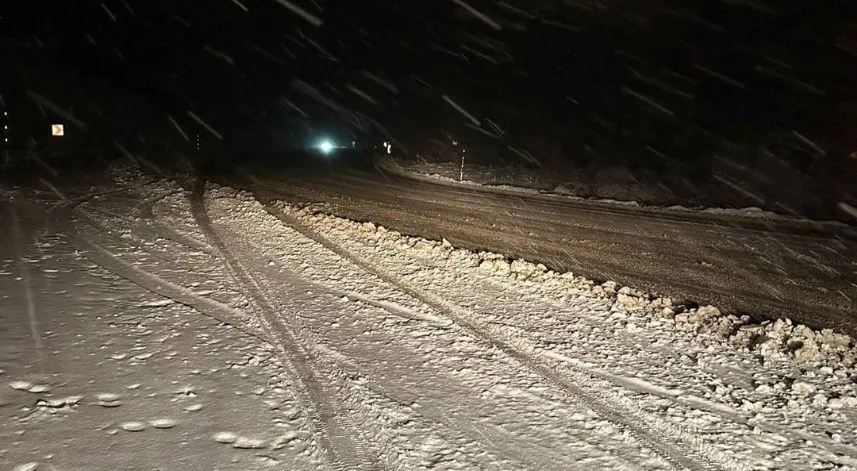 Gümüşhane'de kar ve tipi ulaşımı aksatıyor