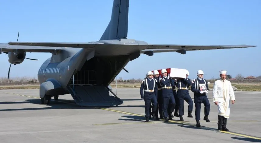 Şehit pratisyen hekim Koray Arslan'ın cenazesi Samsun'a getirildi