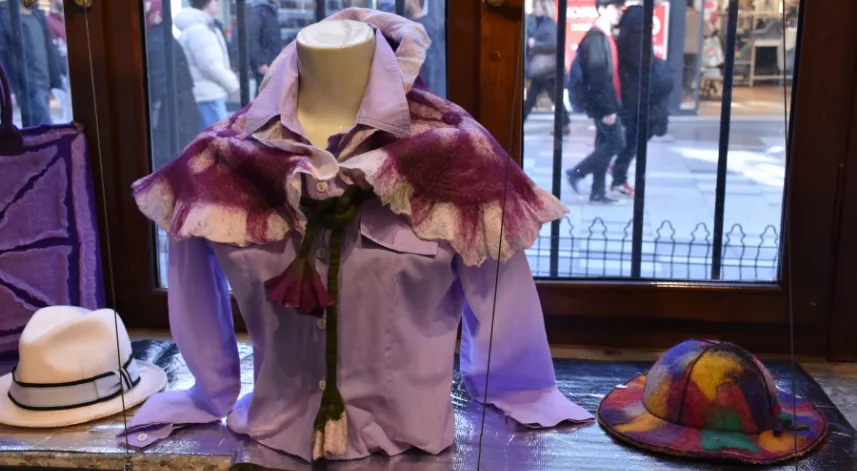 Trabzon'da keçeden yapılan ürünlerden oluşan sergi açıldı