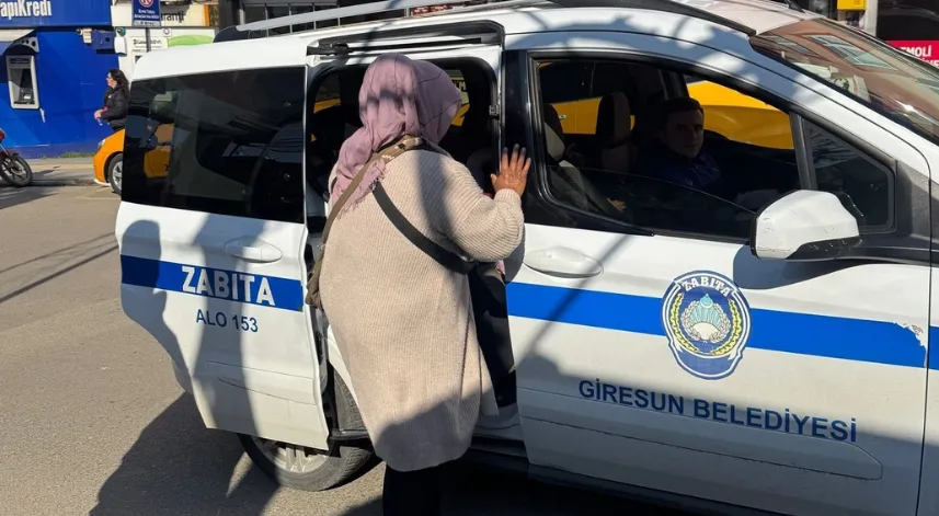 Giresun'da zabıtadan dilenci operasyonu