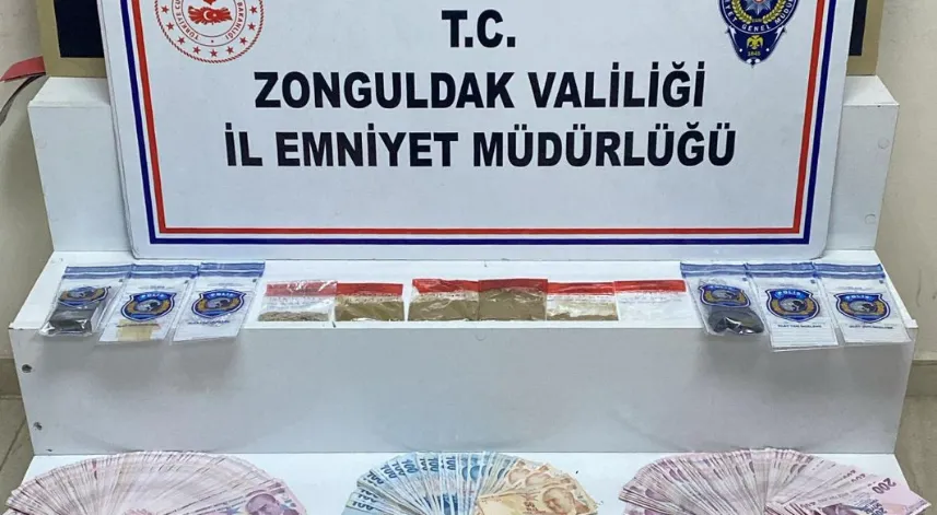 Zonguldak'ta uyuşturucu operasyonunda 2 zanlı tutuklandı