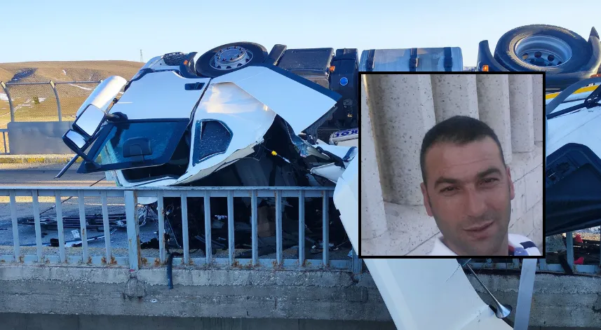 Sivas'ta süt yüklü tır devrildi: 1 ölü