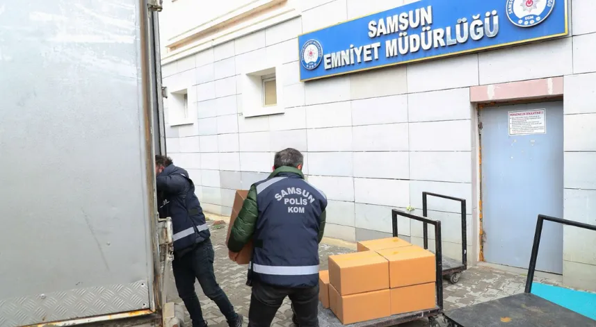 Samsun'da 2 ton etil alkol ele geçirildi