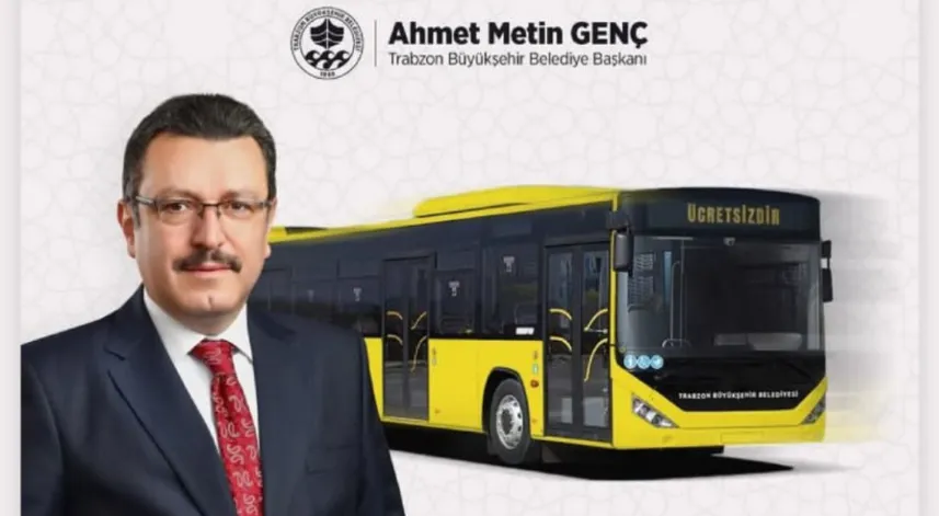 Trabzon'da bayramda otobüsler ücretsiz
