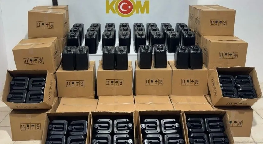 Samsun'da 1 ton etil alkol ele geçirildi