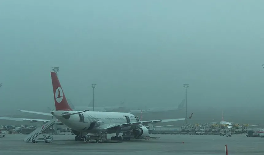 Ordu'da hava ulaşımına sis engeli