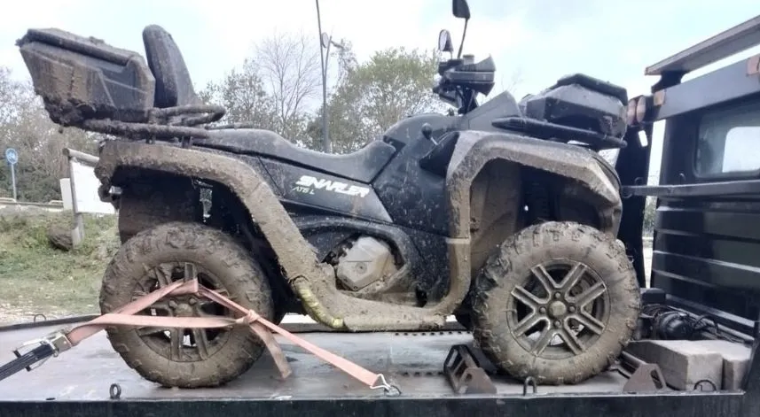 ATV aracıyla drift yapan sürücüye 46 bin 392 lira para cezası