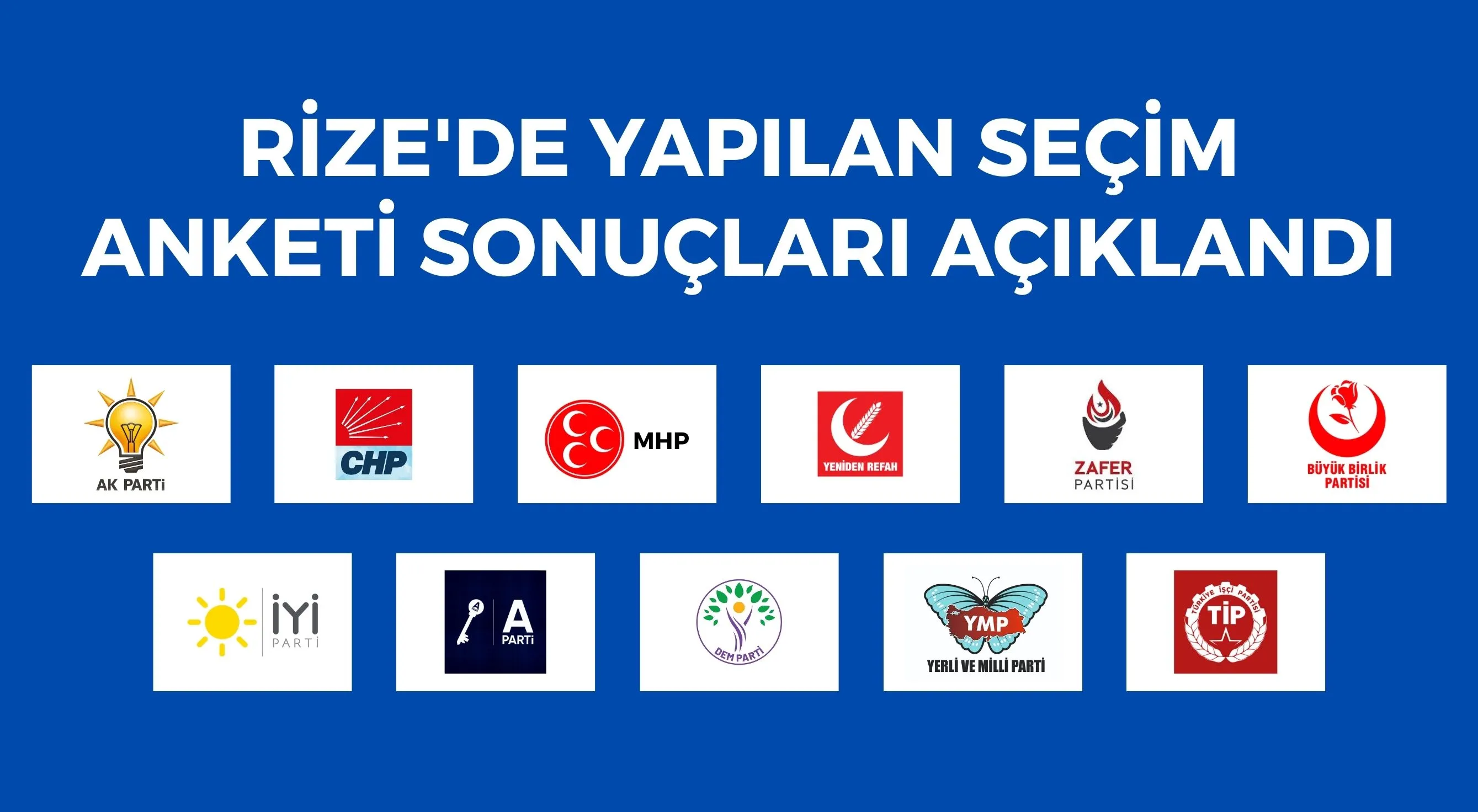 Rize'de yapılan seçim anketi sonuçları açıklandı