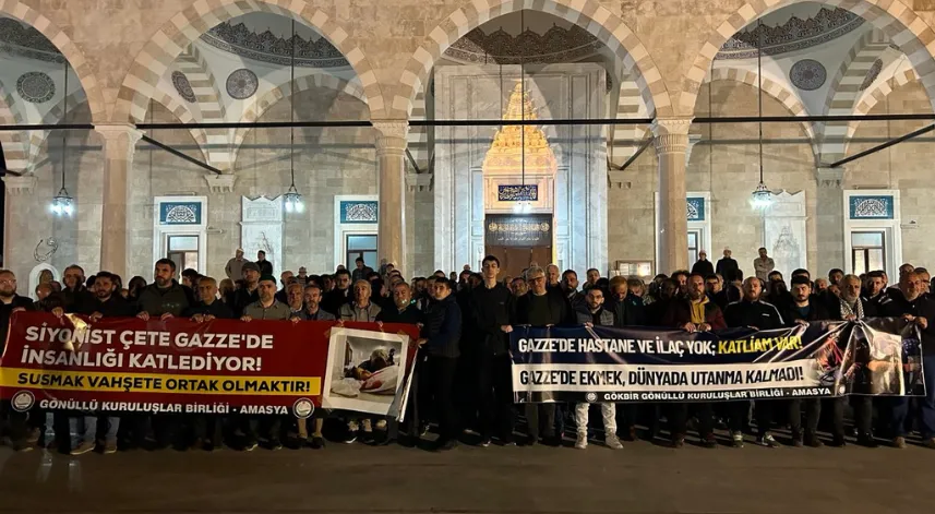 İsrail'in Gazze'ye yönelik saldırıları protesto edildi