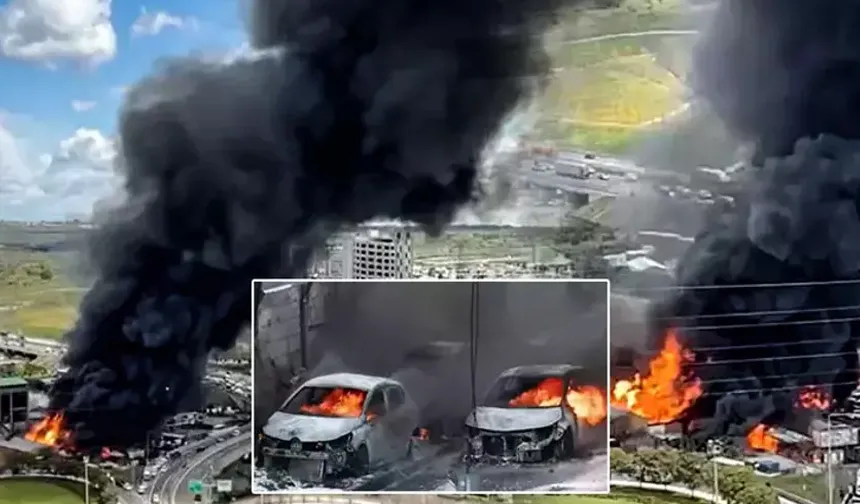 İkitelli'de kimya deposunda büyük yangın!