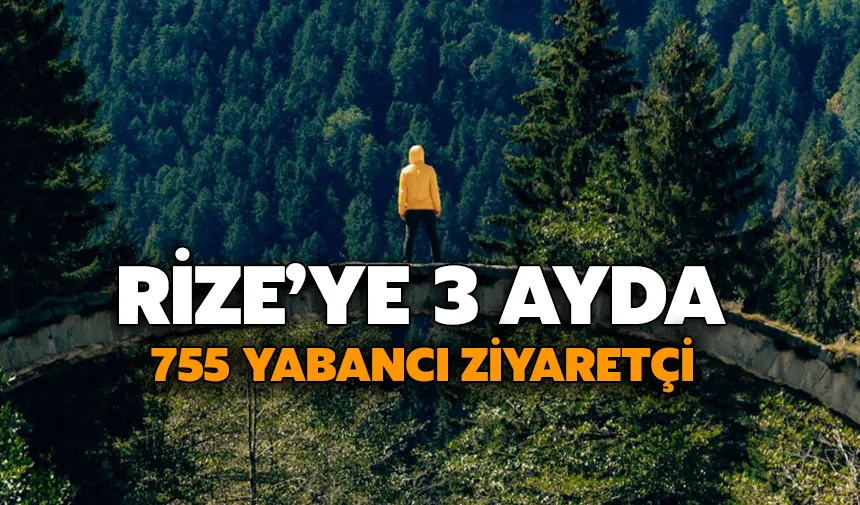 Rize'yi yılın ilk çeyreğinde 755 yabancı turist ziyaret etti