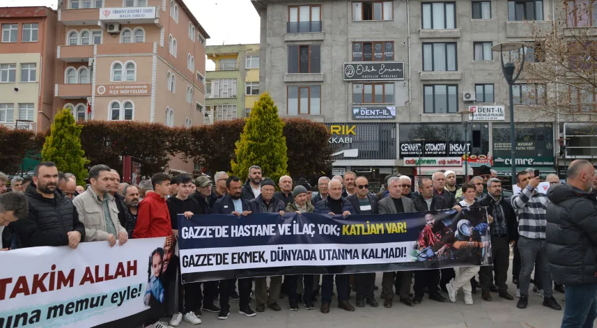 Samsun’da Filistin’e destek konvoyu düzenlendi