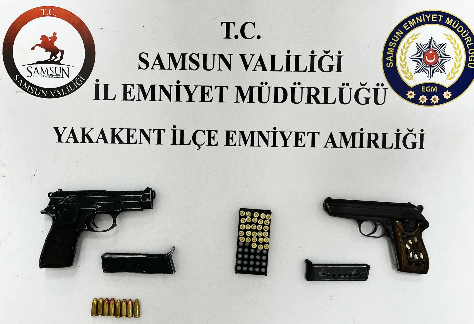 Samsun'da silah kaçakçılığı operasyonunda 2 kişi yakalandı