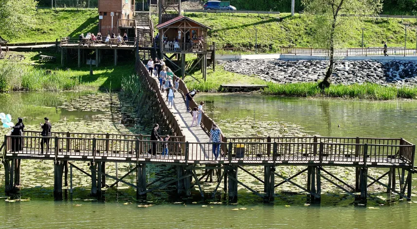 Efteni Gölü Kuş Cenneti ve Sinekli Yaylası hafta sonu doğa tutkunlarını ağırladı