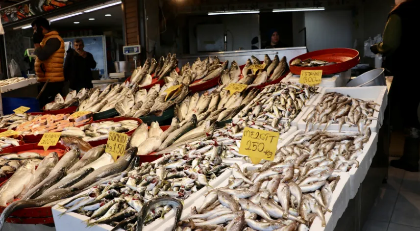 Trabzon'da tezgahlarda istavrit ve mezgit rağbet görüyor