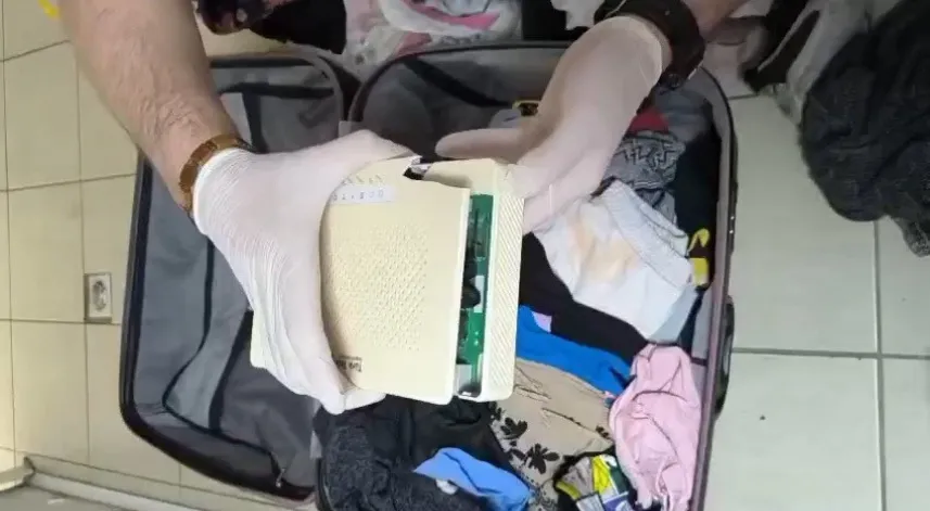 Jandarma modeme gizlenmiş uyuşturucu ele geçirdi