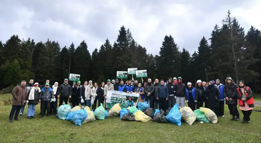 Giresun'da Kulakkaya Yaylası'ndaki çöpler toplandı
