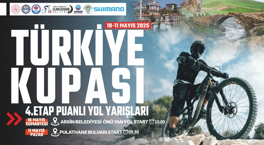Trabzon'da 2 günlük pedal maratonu