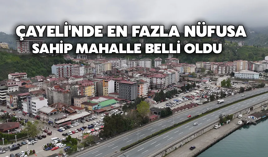 Çayeli'nde en fazla nüfusa sahip mahalle belli oldu