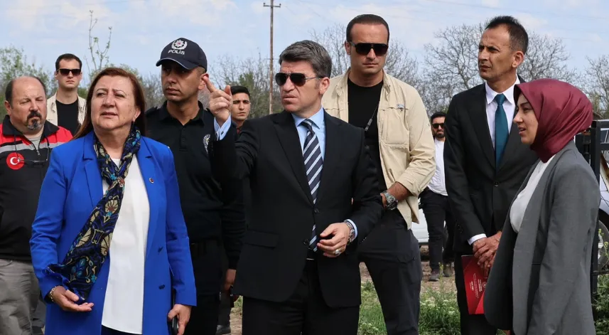 Vali Bakan, mevsimlik tarım işçilerinin konaklayacağı alanı inceledi