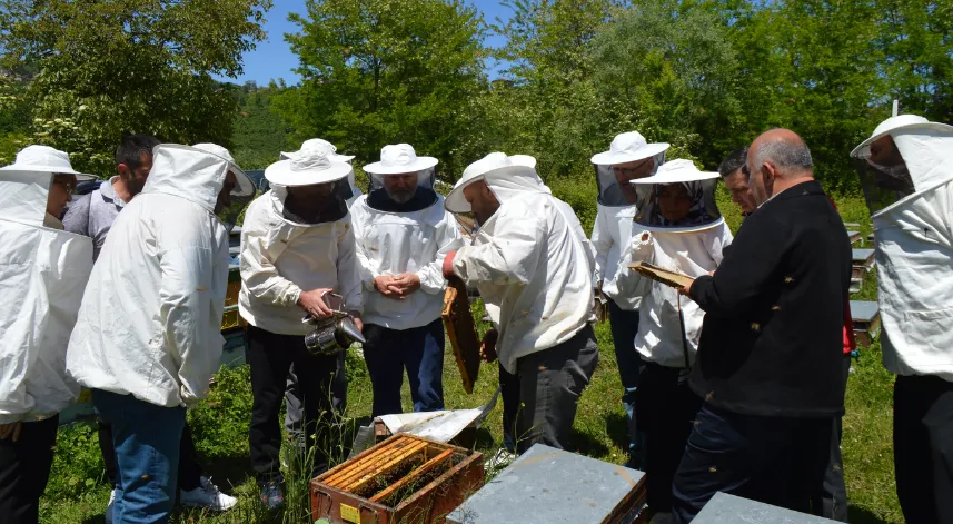 Ordu'da yükümlülere arıcılık kursu verildi