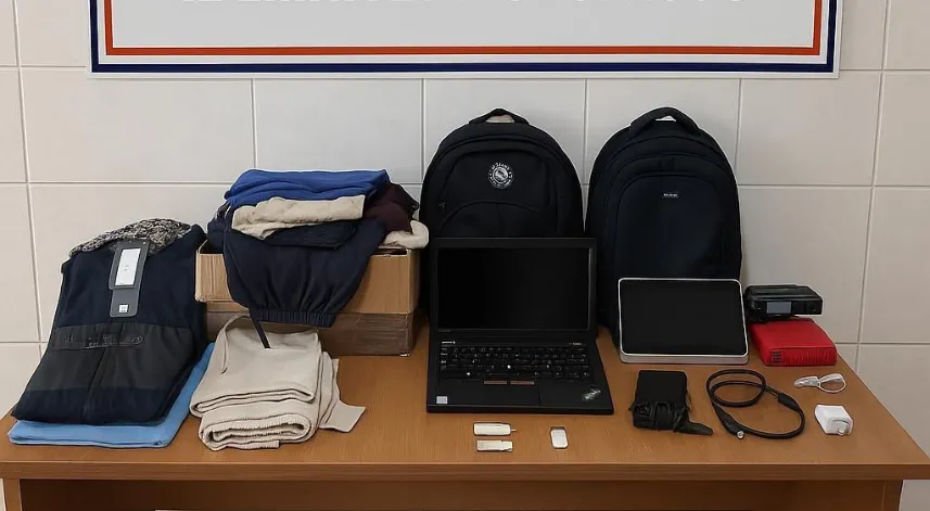 Araçlardan değerli eşyalar çalan şüpheli tutuklandı