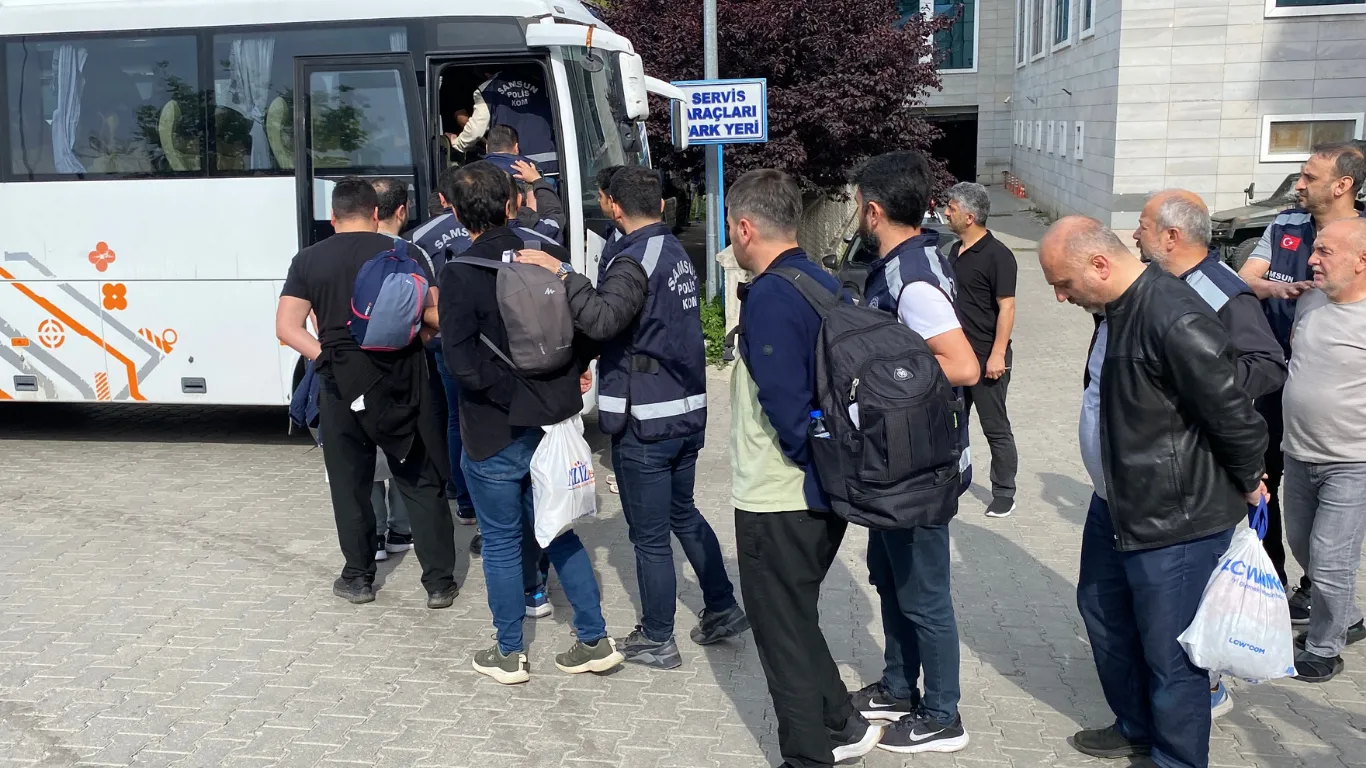Samsun'da FETÖ’nün döner zincirlerine operasyon: 14 şüpheli adliyede