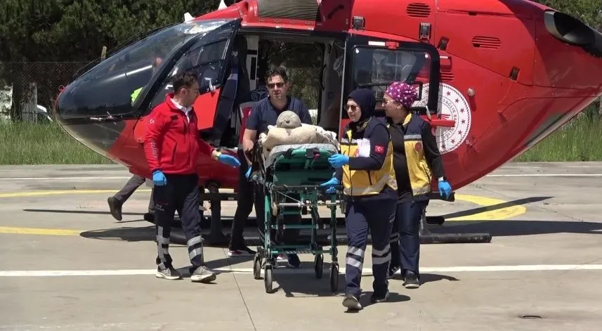 Samsun'daki ambulans helikopter 5 yılda bin 190 hastanın imdadına yetişti