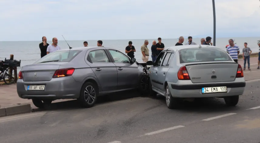 Ordu'da iki otomobilin çarpıştığı kazada 7 kişi yaralandı