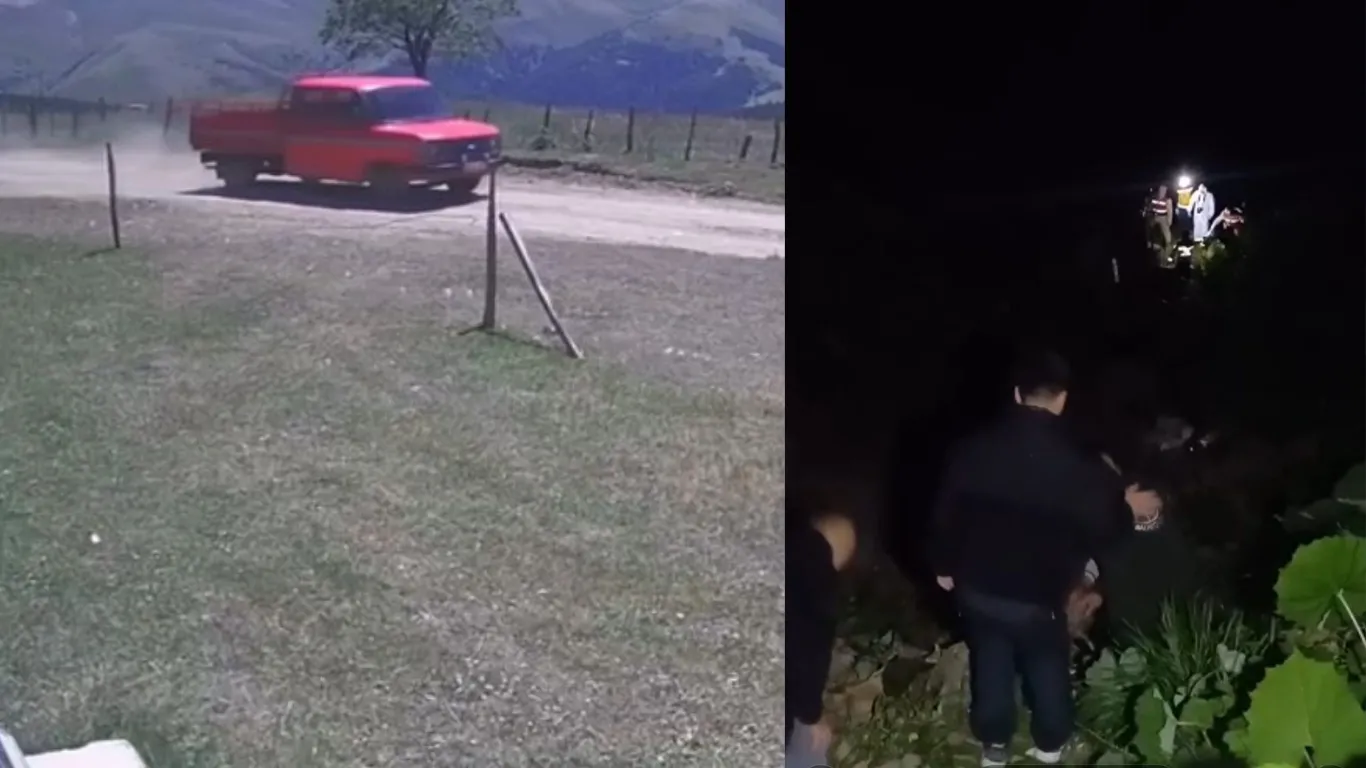 Kayıp olarak aranan 2 kişi, uçuruma yuvarlanan kamyonette ölü bulundu
