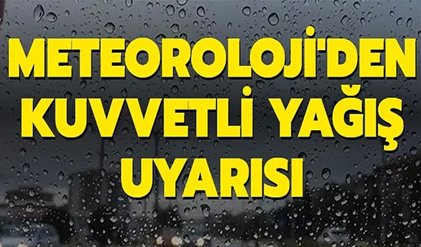 Rize için kuvvetli yağış uyarısı!