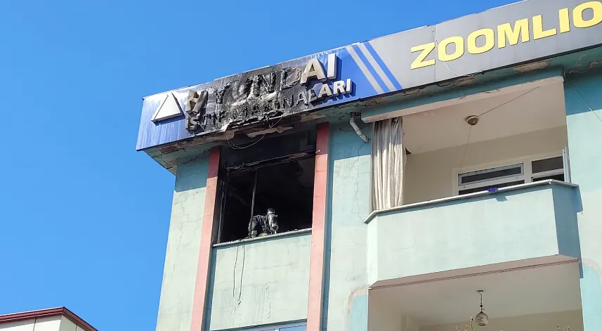 Samsun'da evde çıkan yangında bir kişi dumandan etkilendi