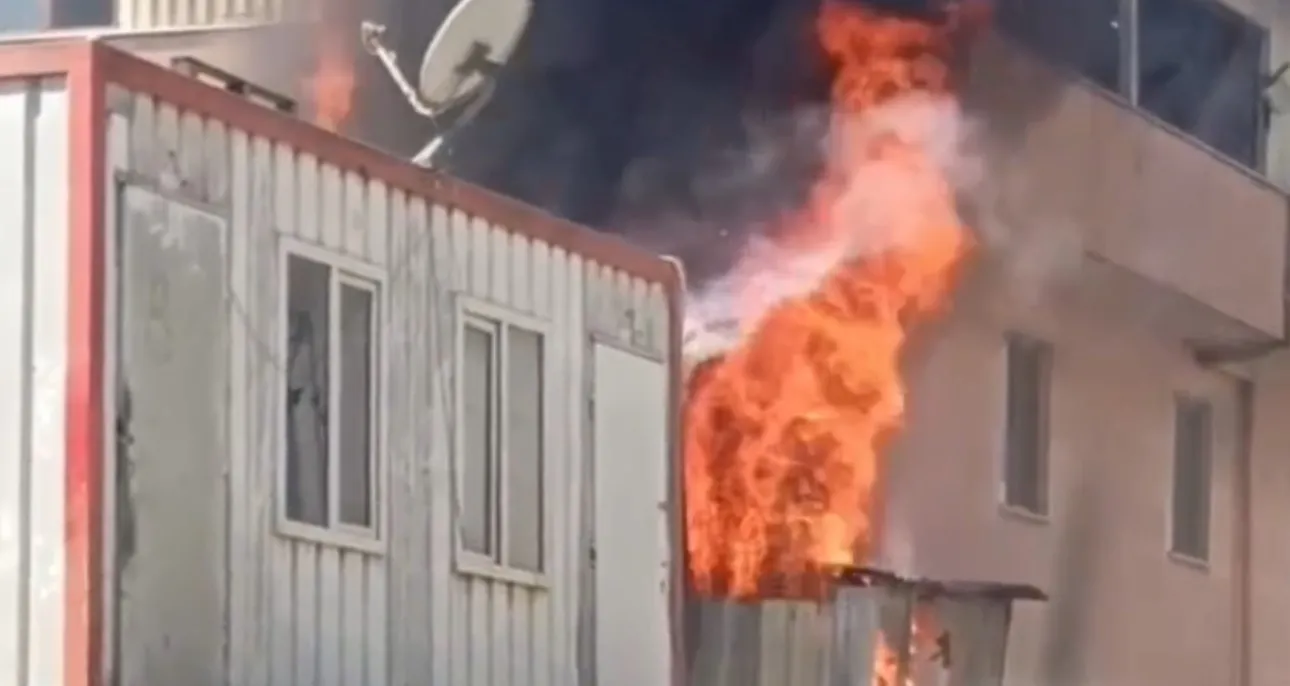 Kereste fabrikasında yangın paniği