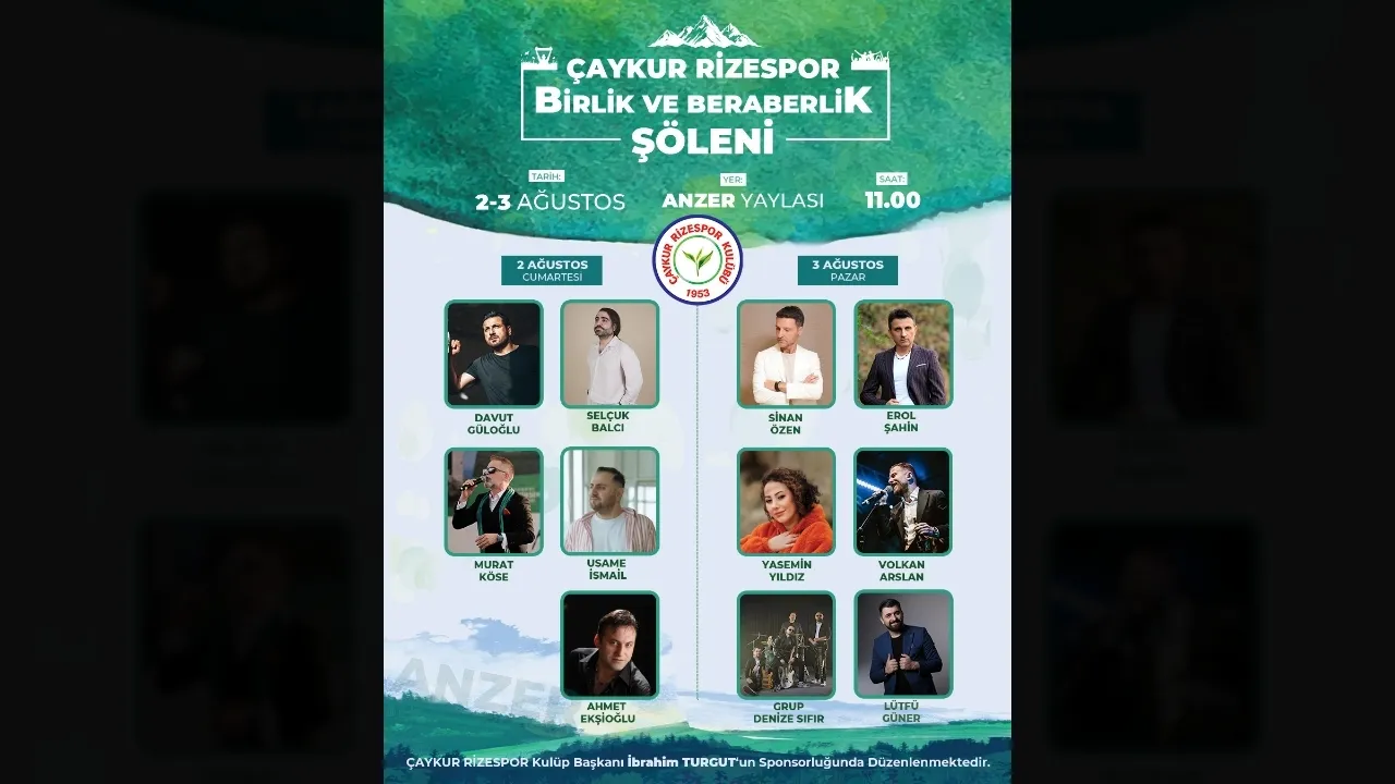 Rizespor'dan Anzer Yaylası'nda 