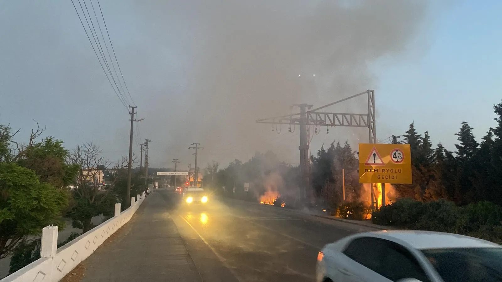 Tekirdağ'da korkutan yangın