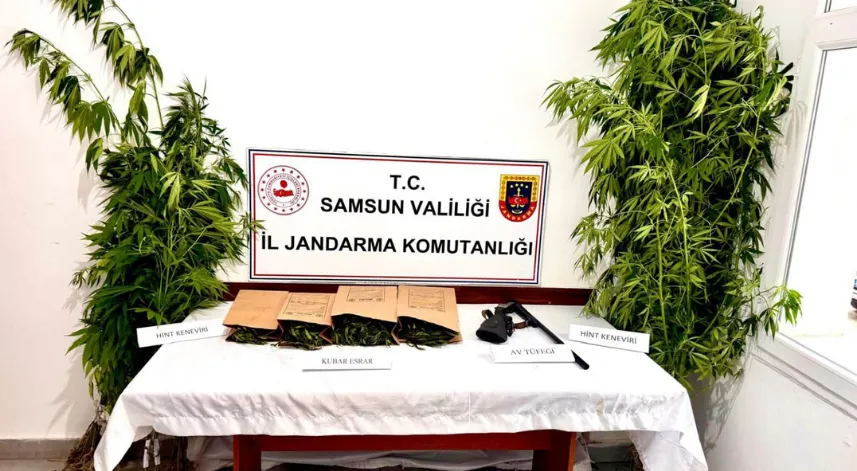 Evinde 1 kilo kubar esrar ile yakalandı