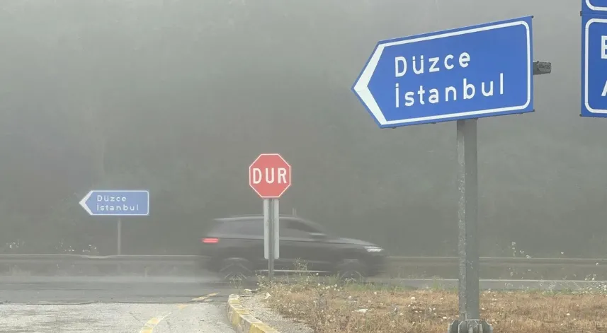 Bolu Dağı'nda sis etkili oldu