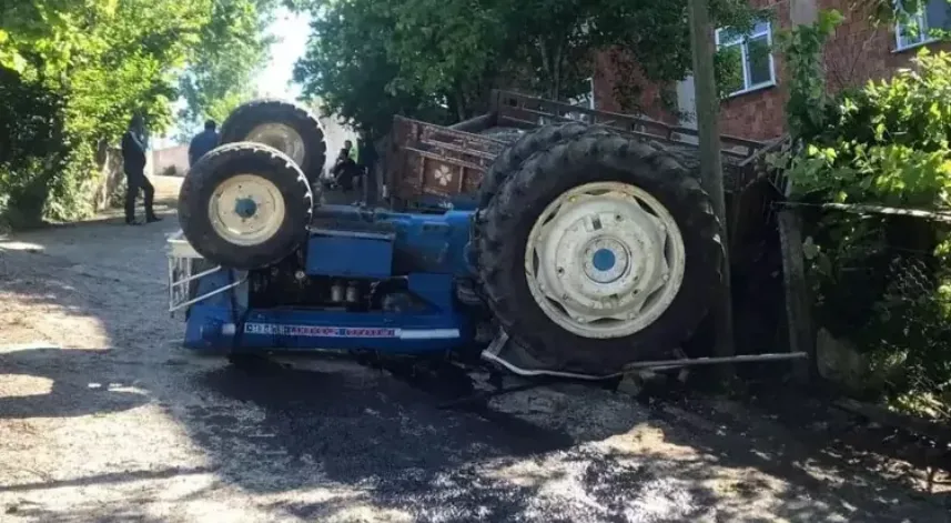 Ordu'da devrilen traktörün altında kalan sürücü öldü
